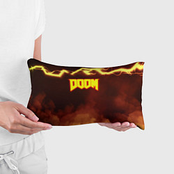 Подушка-антистресс Doom storm огненное лого, цвет: 3D-принт — фото 2