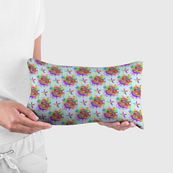 Подушка-антистресс Биткойн и цветок, цвет: 3D-принт — фото 2