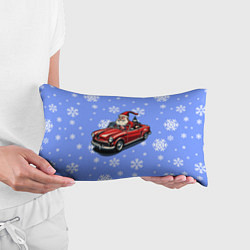 Подушка-антистресс Дед Мороз едет на машине, цвет: 3D-принт — фото 2