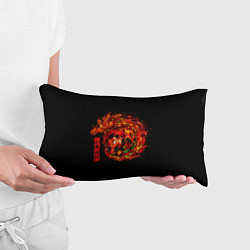 Подушка-антистресс Танджиро в огне, цвет: 3D-принт — фото 2