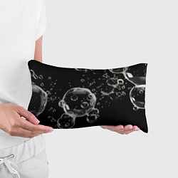 Подушка-антистресс Пузыри на черном, цвет: 3D-принт — фото 2