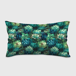 Подушка-антистресс Суккуленты акварель- паттерн, цвет: 3D-принт