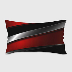 Подушка-антистресс Красный серый и черный, цвет: 3D-принт