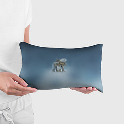 Подушка-антистресс Белый северный медведь в стиле стимпанк, цвет: 3D-принт — фото 2