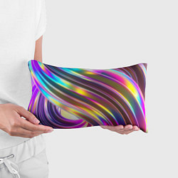 Подушка-антистресс Неоновый скрученный металл разноцветный, цвет: 3D-принт — фото 2