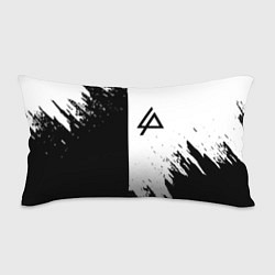 Подушка-антистресс Linkin park краски чёрнобелый, цвет: 3D-принт
