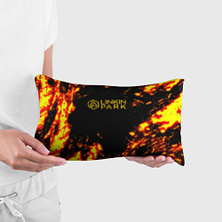 Подушка-антистресс Linkin park огненный стиль, цвет: 3D-принт — фото 2