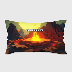 Подушка-антистресс Minecraft костер и лого, цвет: 3D-принт