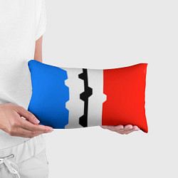 Подушка-антистресс Техно линии синий и красный, цвет: 3D-принт — фото 2