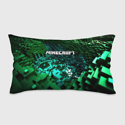 Подушка-антистресс Minecraft logo в стиле киберпанк, цвет: 3D-принт