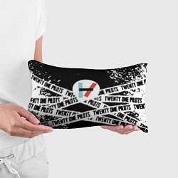 Подушка-антистресс Twenty one pilots stripes steel, цвет: 3D-принт — фото 2