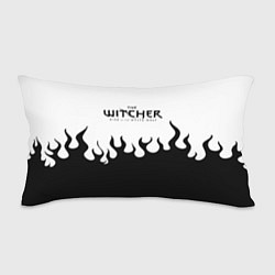 Подушка-антистресс Ведьмак лого чёрный огонь, цвет: 3D-принт