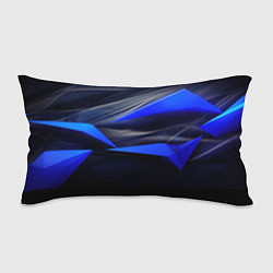 Подушка-антистресс Black and blue abstract background sport style, цвет: 3D-принт