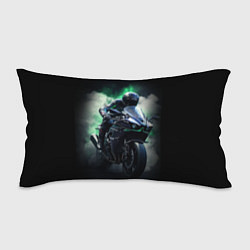 Подушка-антистресс Мотоциклист в дыму, цвет: 3D-принт