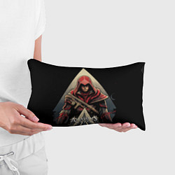 Подушка-антистресс Assassins creed темный капюшон, цвет: 3D-принт — фото 2