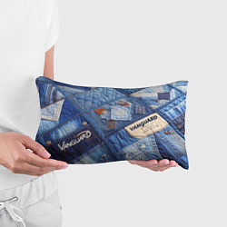 Подушка-антистресс Vanguard jeans patchwork - ai art, цвет: 3D-принт — фото 2