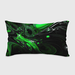 Подушка-антистресс Green dark abstract geometry style, цвет: 3D-принт