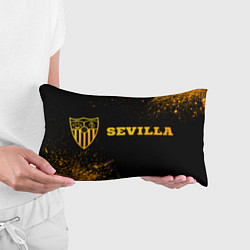 Подушка-антистресс Sevilla - gold gradient по-горизонтали, цвет: 3D-принт — фото 2