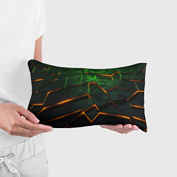 Подушка-антистресс Неоновая яркая геометрическая абстракция со светом, цвет: 3D-принт — фото 2