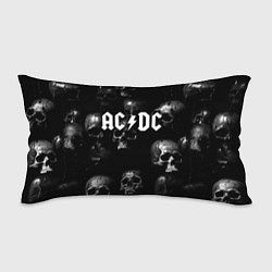 Подушка-антистресс AC DC - черные черепа, цвет: 3D-принт