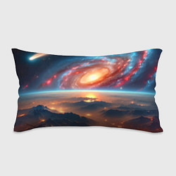 Подушка-антистресс Разноцветная далёкая галактика - неоновое свечение, цвет: 3D-принт