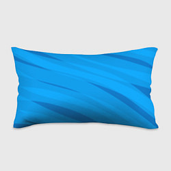 Подушка-антистресс Насыщенный голубой полосами, цвет: 3D-принт