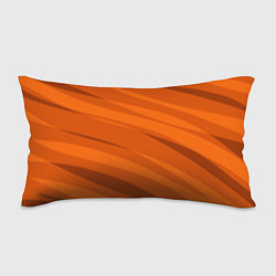 Подушка-антистресс Тёмный оранжевый полосами, цвет: 3D-принт