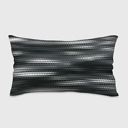 Подушка-антистресс Тёмный серый абстрактные полосы, цвет: 3D-принт