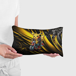 Подушка-антистресс Пикачу на красном мотоцикле, цвет: 3D-принт — фото 2