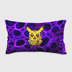 Подушка-антистресс Растекшийся Пикачу зомби на неоне, цвет: 3D-принт