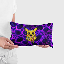 Подушка-антистресс Растекшийся Пикачу зомби на неоне, цвет: 3D-принт — фото 2