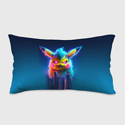 Подушка-антистресс Кибер-Пикачу среди небоскрёбов - нейроарт, цвет: 3D-принт