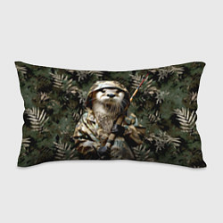 Подушка-антистресс Выдра на рыбалке, цвет: 3D-принт