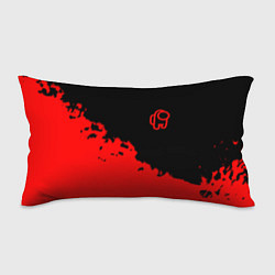 Подушка-антистресс Among us красные краски, цвет: 3D-принт