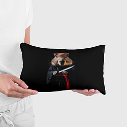 Подушка-антистресс Капибара ниндзя, цвет: 3D-принт — фото 2