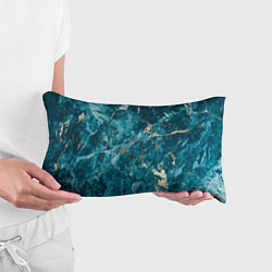 Подушка-антистресс Мраморная текстура с золотом, цвет: 3D-принт — фото 2