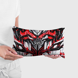 Подушка-антистресс Абстрактный красный череп, цвет: 3D-принт — фото 2