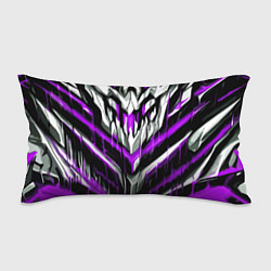 Подушка-антистресс Фиолетово-белые ломаные клыки, цвет: 3D-принт