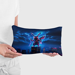 Подушка-антистресс Пикачу в роли Годзиллы - неоновое свечение, цвет: 3D-принт — фото 2