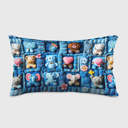 Подушка-антистресс Слоники на пэчворк, цвет: 3D-принт