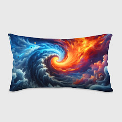 Подушка-антистресс Столкновение двух стихий - инь янь, цвет: 3D-принт