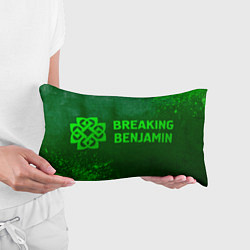 Подушка-антистресс Breaking Benjamin - green gradient по-горизонтали, цвет: 3D-принт — фото 2