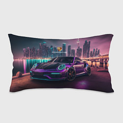 Подушка-антистресс Porshe night city, цвет: 3D-принт