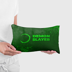 Подушка-антистресс Demon Slayer - green gradient по-горизонтали, цвет: 3D-принт — фото 2