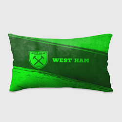 Подушка-антистресс West Ham - green gradient по-горизонтали, цвет: 3D-принт