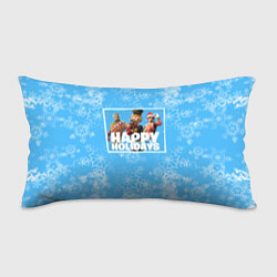 Подушка-антистресс Happy Holidays - Fortnite Ginger Gunner и Щелкунчи, цвет: 3D-принт
