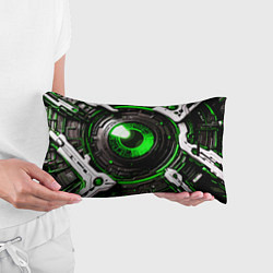 Подушка-антистресс Зелёная сфера киберпанк, цвет: 3D-принт — фото 2