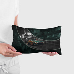 Подушка-антистресс Зелёный спорткар, цвет: 3D-принт — фото 2