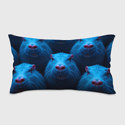 Подушка-антистресс Синие капибары, цвет: 3D-принт
