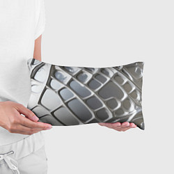 Подушка-антистресс Полированный металл серебряный, цвет: 3D-принт — фото 2